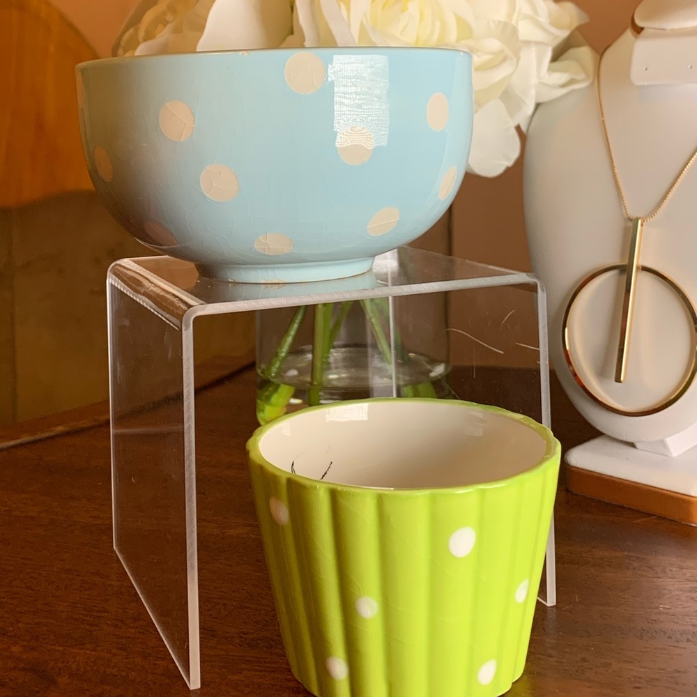 Ice cream & Cupcakes - polka dot bowls